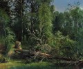 arbre tombé 1875 paysage classique Ivan Ivanovitch forêt
